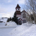 Crested Butte Church in Snow