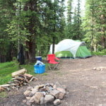 Summer camping above Crested Butte