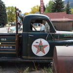 Old truck waiting for the snow in Lake City