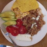 My breakfast in the Andes